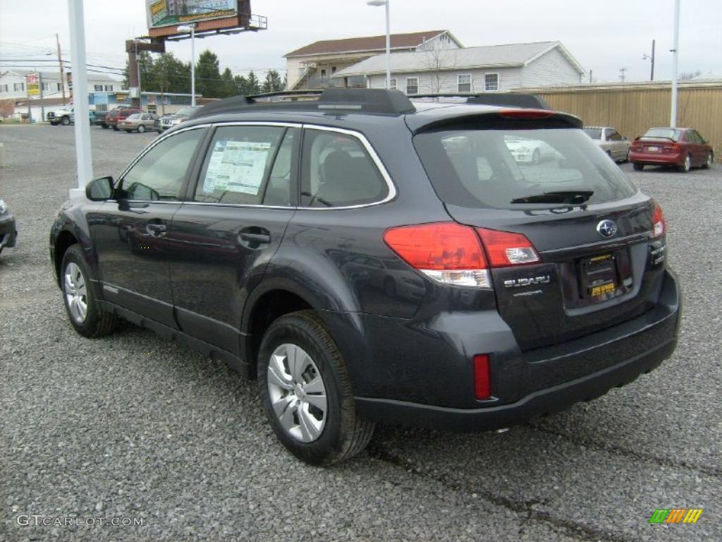 2011 Outback 2.5i Wagon - Graphite Gray Metallic / Off Black photo #9