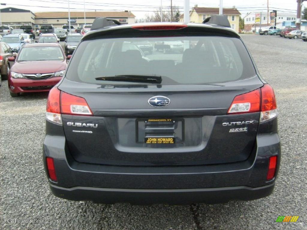 2011 Outback 2.5i Wagon - Graphite Gray Metallic / Off Black photo #10