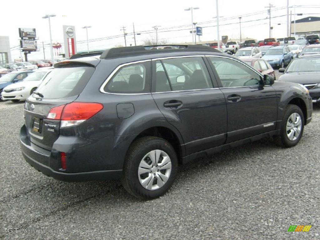 2011 Outback 2.5i Wagon - Graphite Gray Metallic / Off Black photo #11