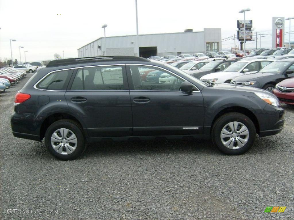 2011 Outback 2.5i Wagon - Graphite Gray Metallic / Off Black photo #12