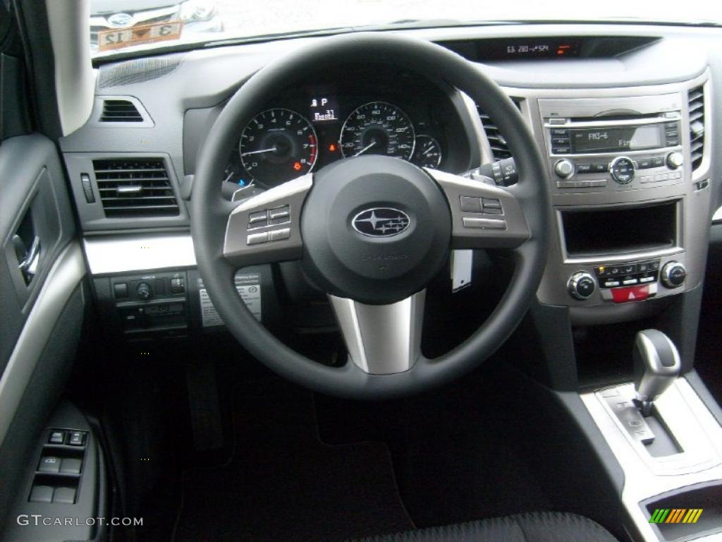 2011 Outback 2.5i Wagon - Graphite Gray Metallic / Off Black photo #16