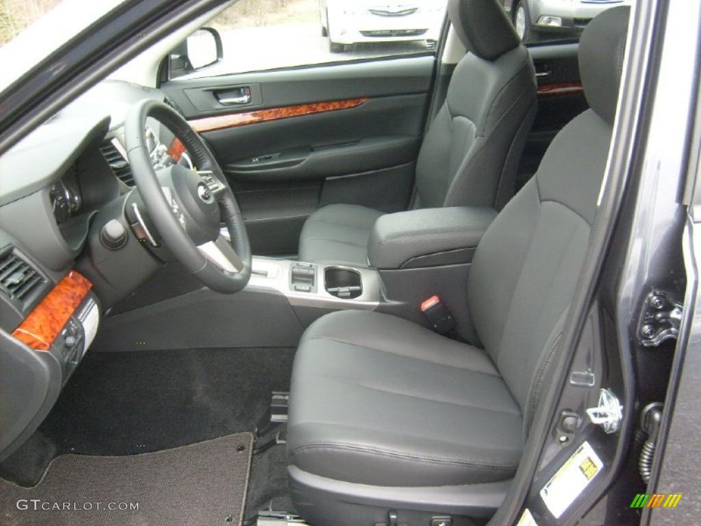 Off Black Interior 2011 Subaru Outback 2.5i Limited Wagon Photo #47062196