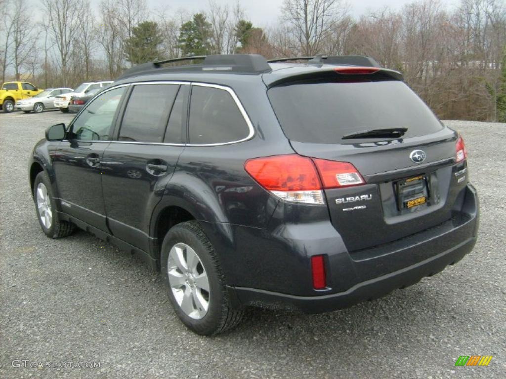 2011 Outback 2.5i Limited Wagon - Graphite Gray Metallic / Off Black photo #8