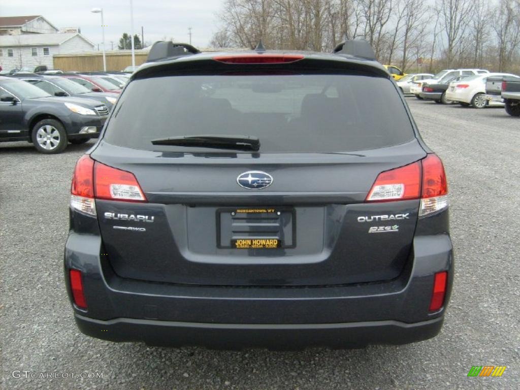 2011 Outback 2.5i Limited Wagon - Graphite Gray Metallic / Off Black photo #9