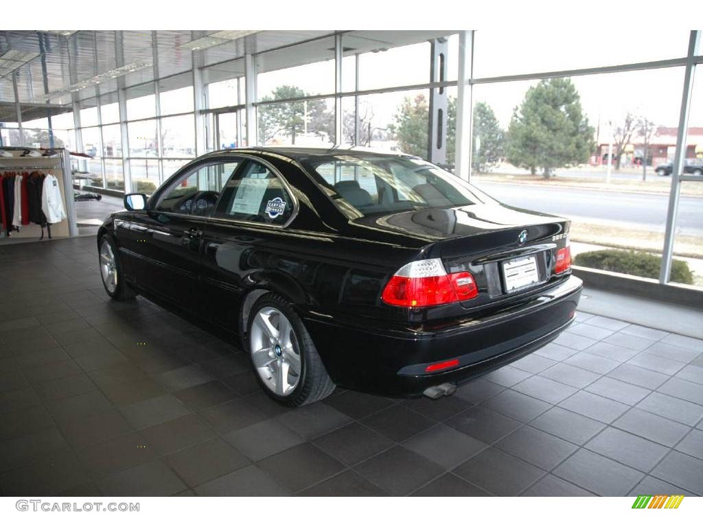 2006 3 Series 325i Coupe - Jet Black / Black photo #3