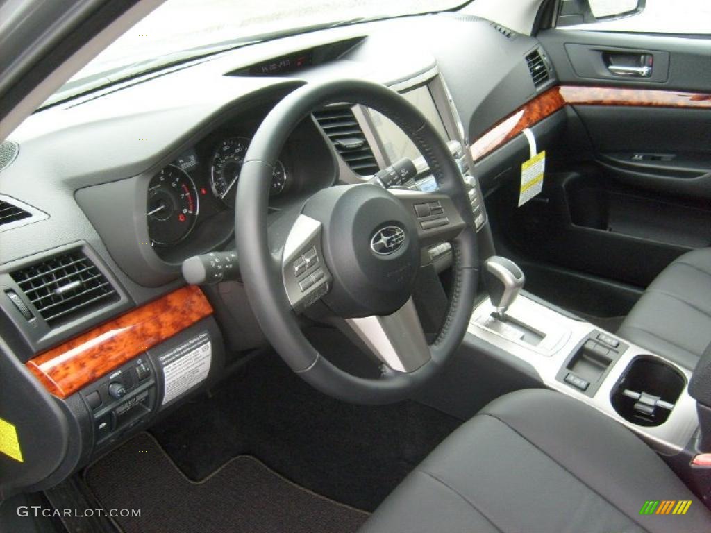 Off Black Interior 2011 Subaru Outback 2.5i Limited Wagon Photo #47063006