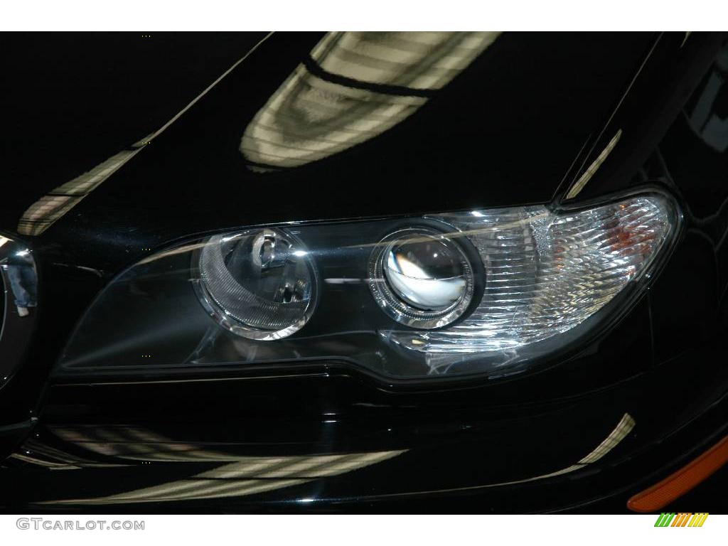 2006 3 Series 325i Coupe - Jet Black / Black photo #8