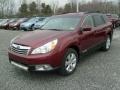 2011 Ruby Red Pearl Subaru Outback 2.5i Limited Wagon  photo #7