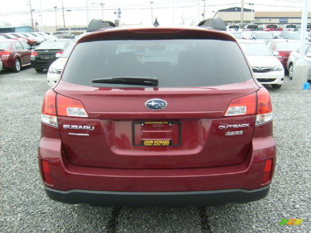 2011 Outback 2.5i Limited Wagon - Ruby Red Pearl / Warm Ivory photo #9