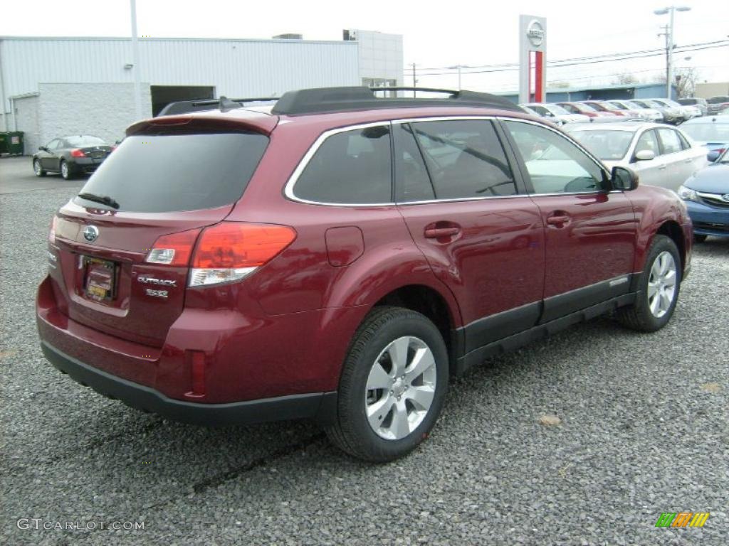 2011 Outback 2.5i Limited Wagon - Ruby Red Pearl / Warm Ivory photo #10