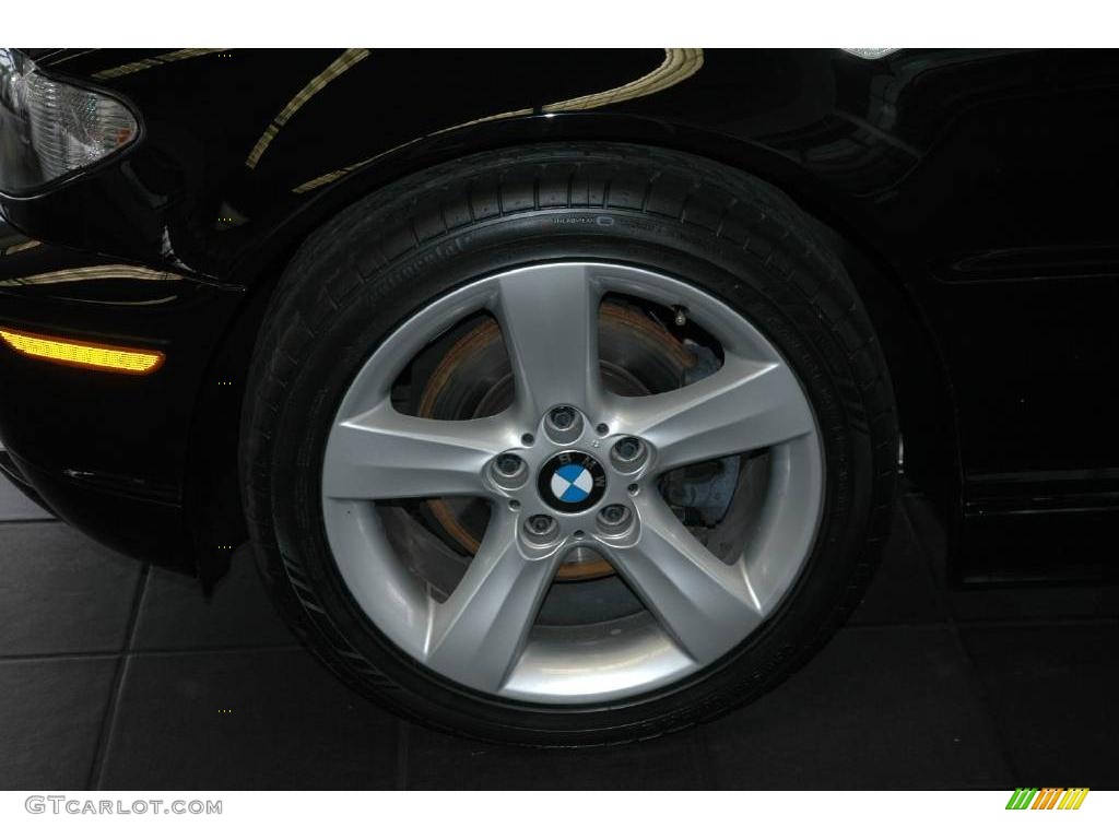 2006 3 Series 325i Coupe - Jet Black / Black photo #9