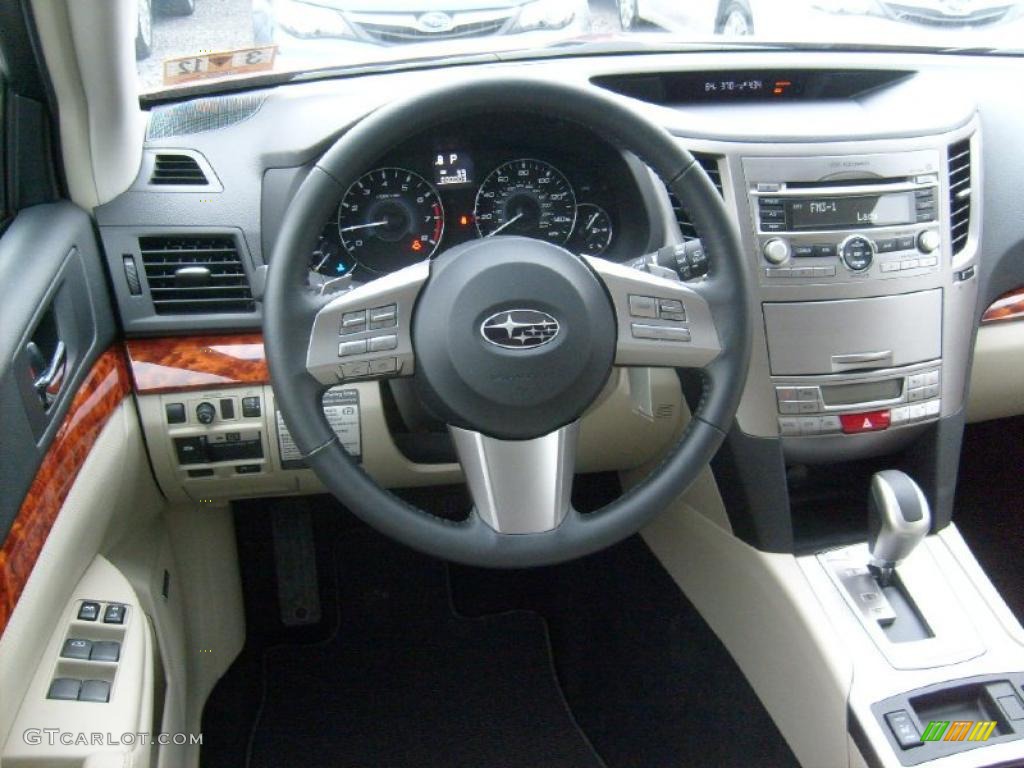 2011 Subaru Outback 2.5i Limited Wagon Warm Ivory Dashboard Photo #47063315