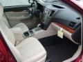 Warm Ivory 2011 Subaru Outback 2.5i Limited Wagon Interior Color