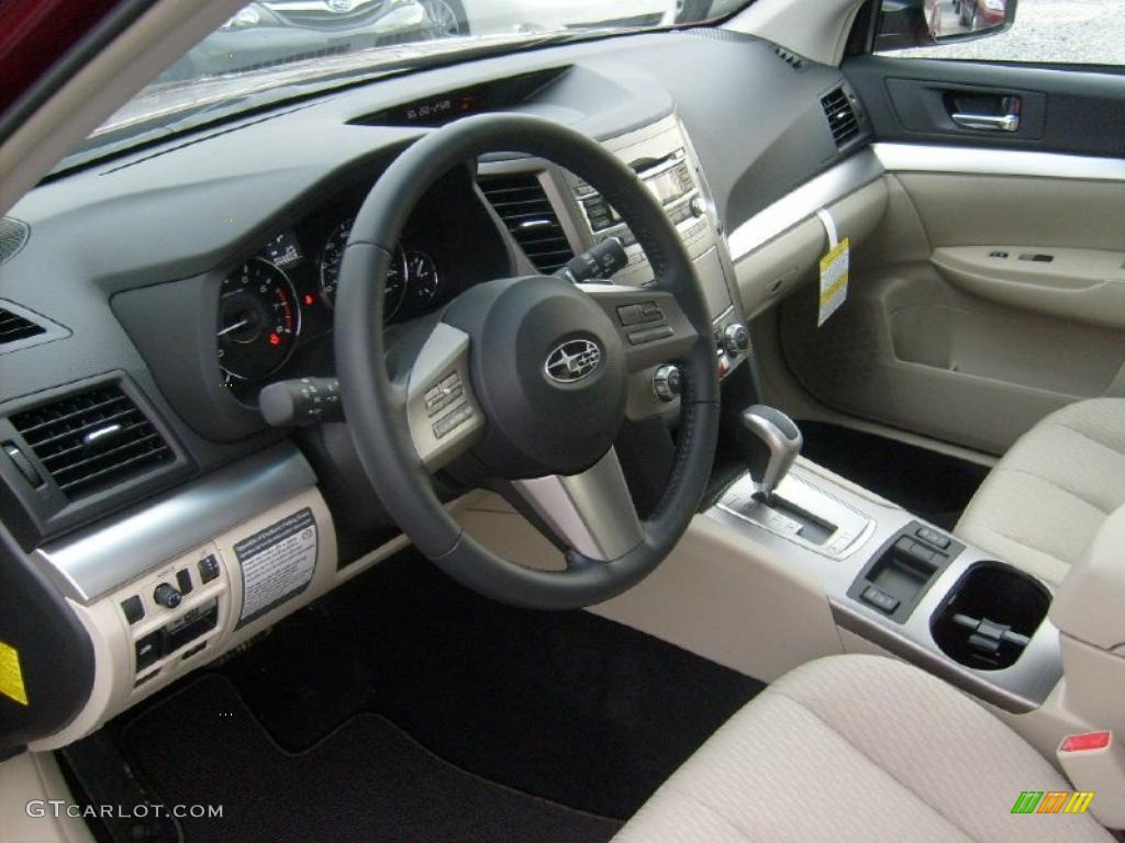 Warm Ivory Interior 2011 Subaru Outback 2.5i Premium Wagon Photo #47063607