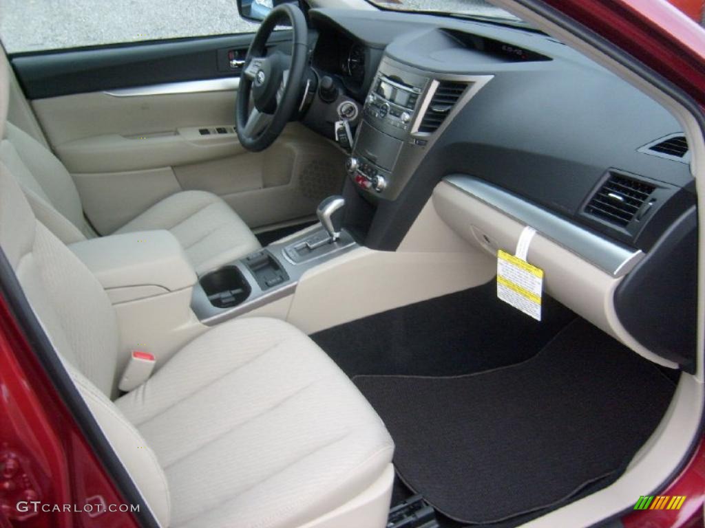2011 Outback 2.5i Premium Wagon - Ruby Red Pearl / Warm Ivory photo #17