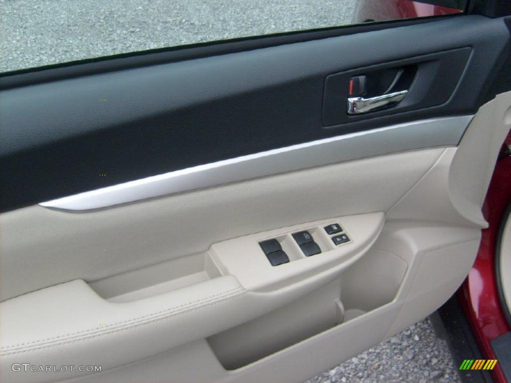 2011 Outback 2.5i Premium Wagon - Ruby Red Pearl / Warm Ivory photo #14