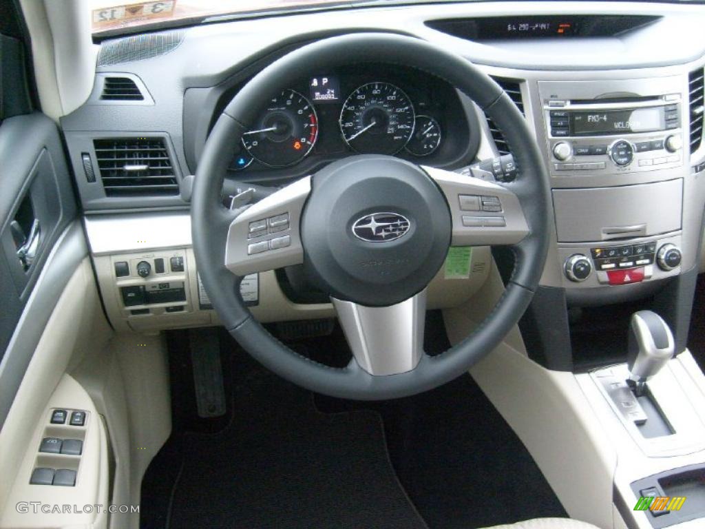 2011 Outback 2.5i Premium Wagon - Ruby Red Pearl / Warm Ivory photo #16