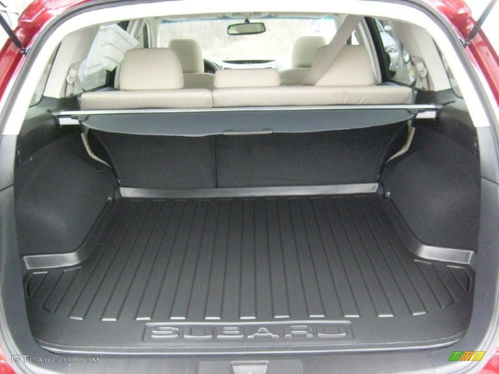 2011 Outback 2.5i Premium Wagon - Ruby Red Pearl / Warm Ivory photo #17