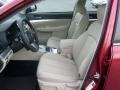 Warm Ivory 2011 Subaru Outback 2.5i Wagon Interior Color