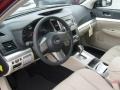 2011 Outback Warm Ivory Interior 