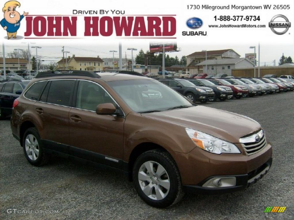 2011 Outback 2.5i Premium Wagon - Caramel Bronze Pearl / Warm Ivory photo #1