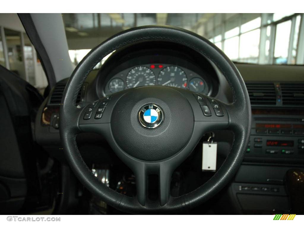 2006 3 Series 325i Coupe - Jet Black / Black photo #20