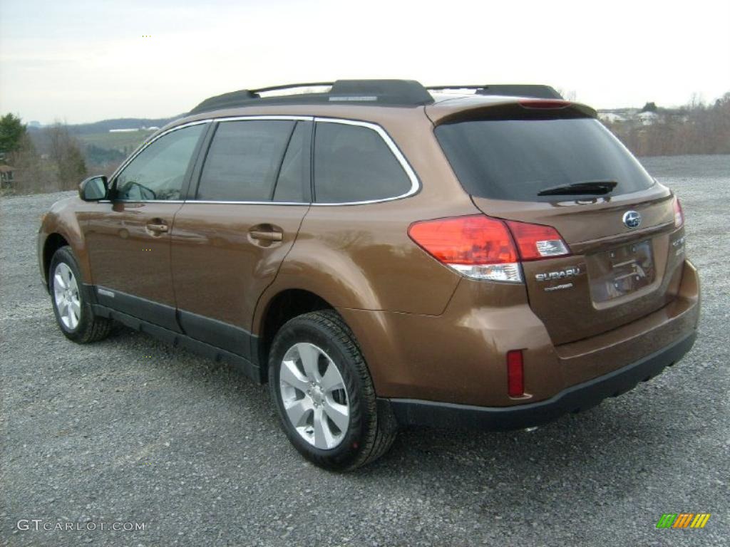 2011 Outback 2.5i Premium Wagon - Caramel Bronze Pearl / Warm Ivory photo #9