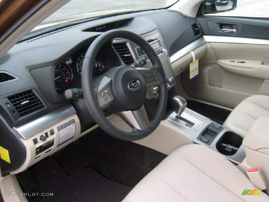 Warm Ivory Interior 2011 Subaru Outback 2.5i Premium Wagon Photo #47064578