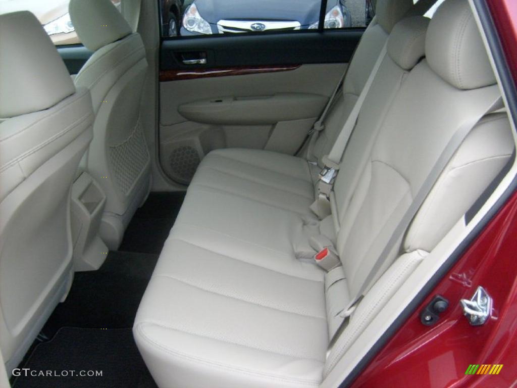 2011 Outback 2.5i Limited Wagon - Ruby Red Pearl / Warm Ivory photo #6