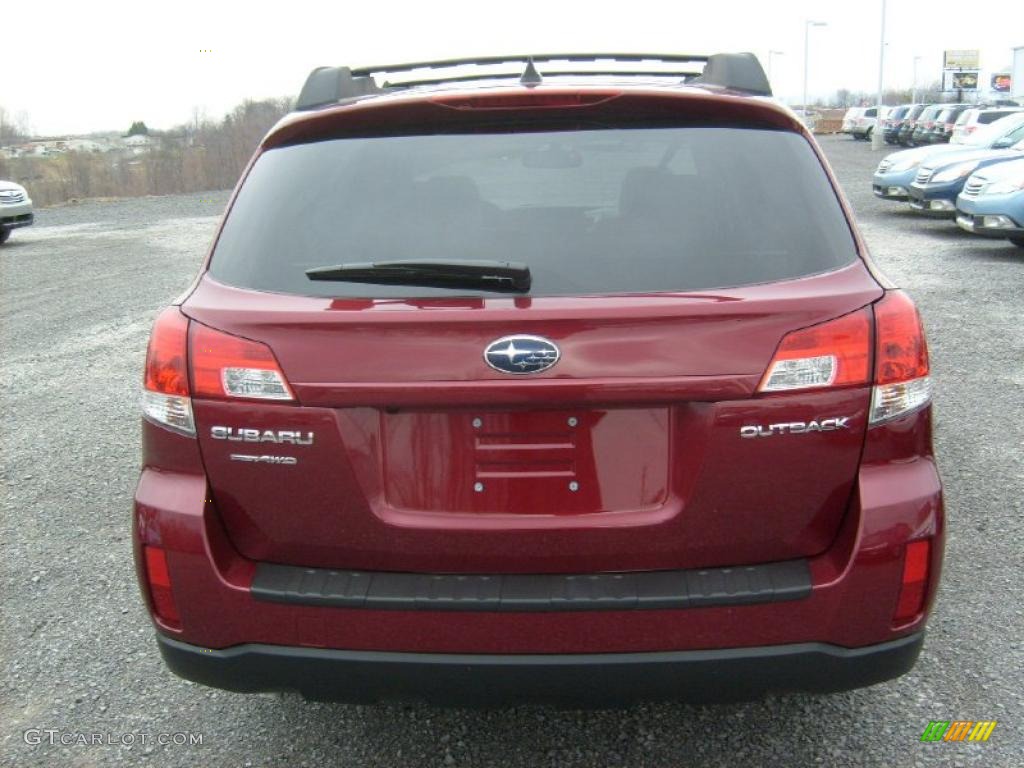 2011 Outback 2.5i Limited Wagon - Ruby Red Pearl / Warm Ivory photo #10