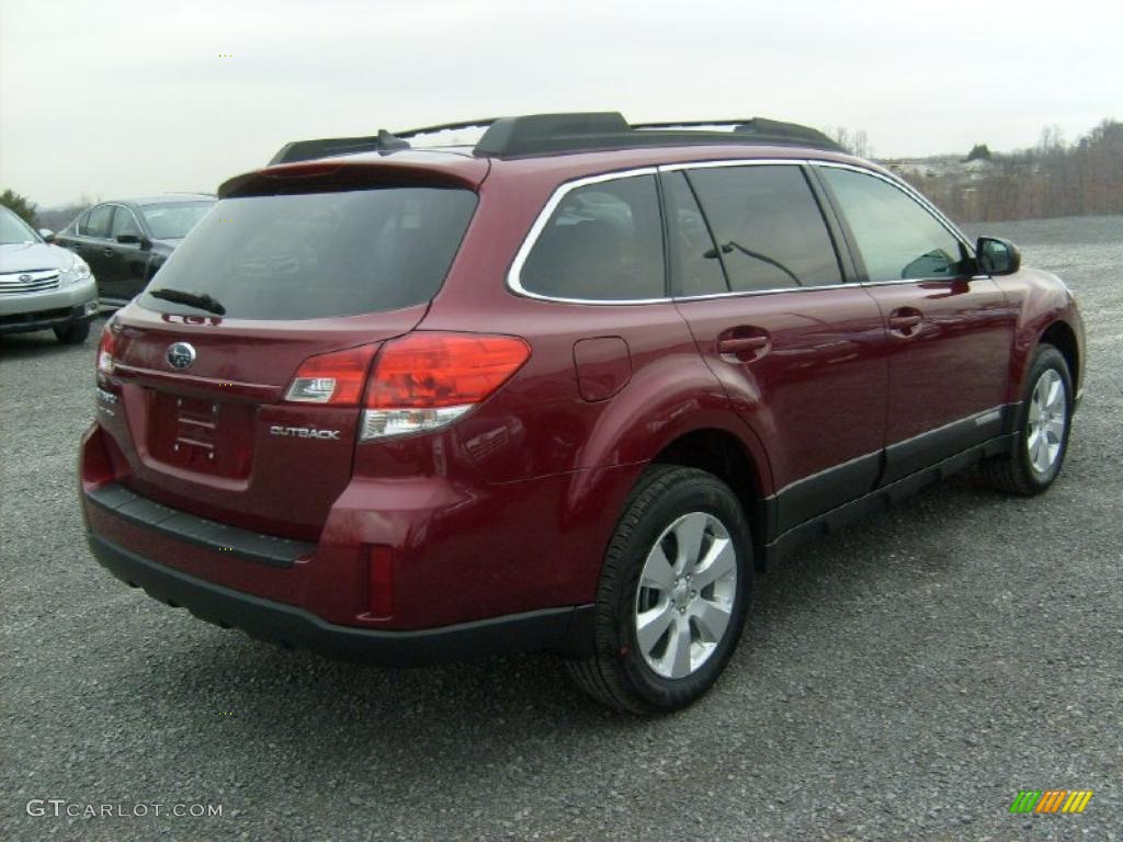 2011 Outback 2.5i Limited Wagon - Ruby Red Pearl / Warm Ivory photo #11