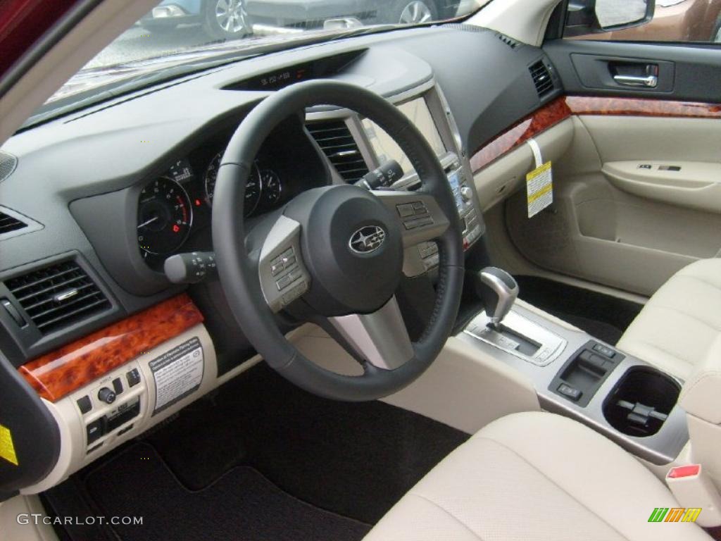 Warm Ivory Interior 2011 Subaru Outback 2.5i Limited Wagon Photo #47064893