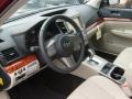 Warm Ivory 2011 Subaru Outback 2.5i Limited Wagon Interior Color