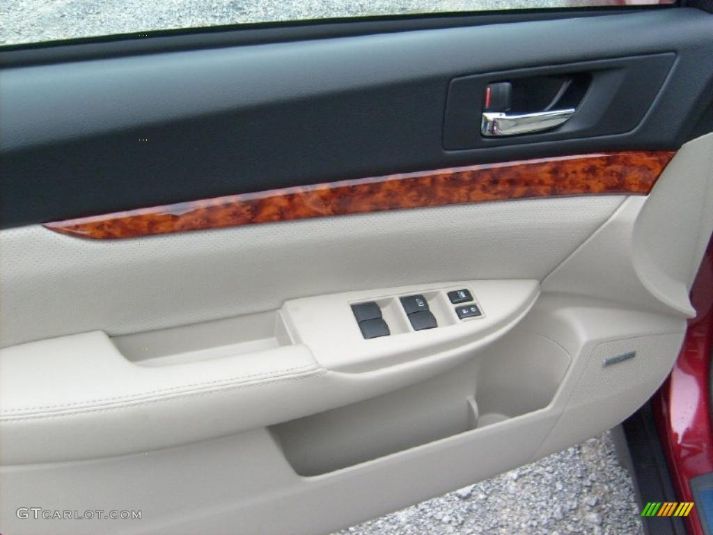 2011 Outback 2.5i Limited Wagon - Ruby Red Pearl / Warm Ivory photo #14