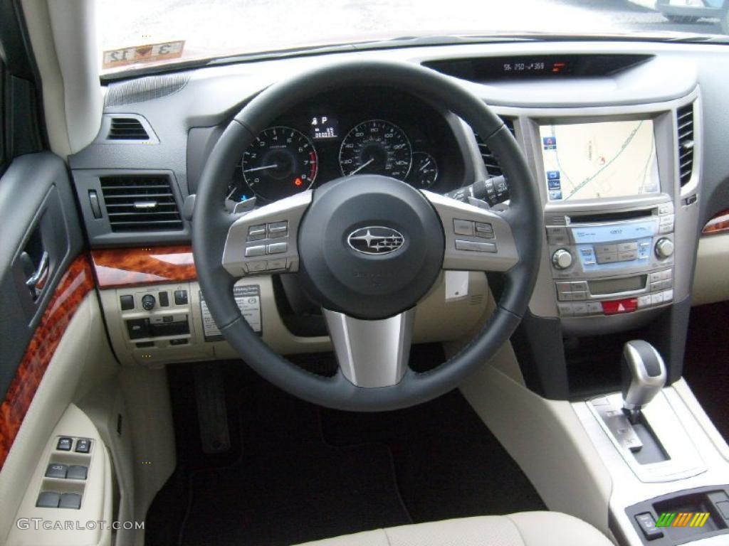 2011 Subaru Outback 2.5i Limited Wagon Warm Ivory Dashboard Photo #47064923