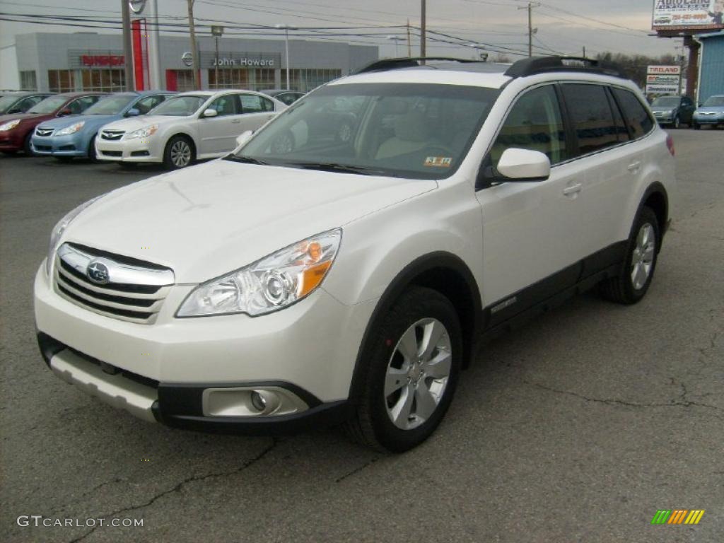 Satin White Pearl 2011 Subaru Outback 2.5i Limited Wagon Exterior Photo #47065100