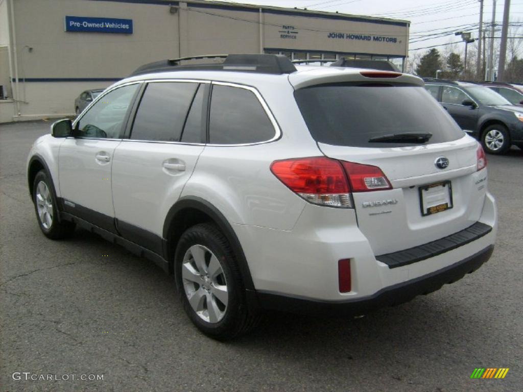 2011 Outback 2.5i Limited Wagon - Satin White Pearl / Warm Ivory photo #8