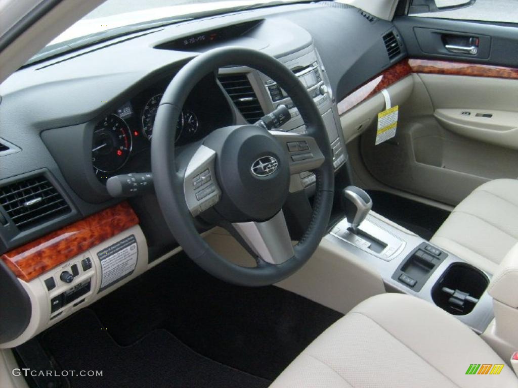 Warm Ivory Interior 2011 Subaru Outback 2.5i Limited Wagon Photo #47065196