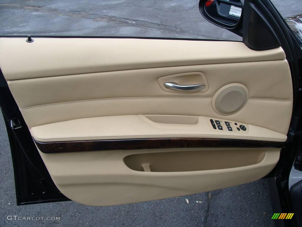 2007 3 Series 328xi Sedan - Jet Black / Beige photo #6