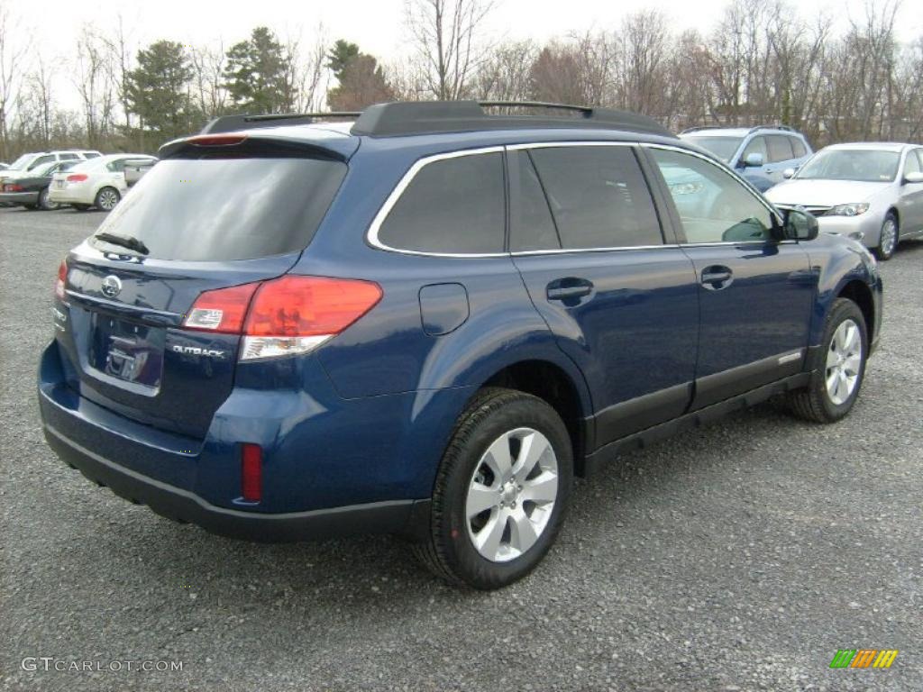 2011 Outback 2.5i Premium Wagon - Azurite Blue Pearl / Warm Ivory photo #10