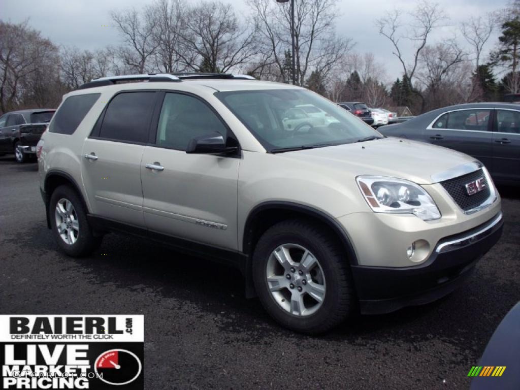 2007 Acadia SLE - Gold Mist Metallic / Ebony photo #1