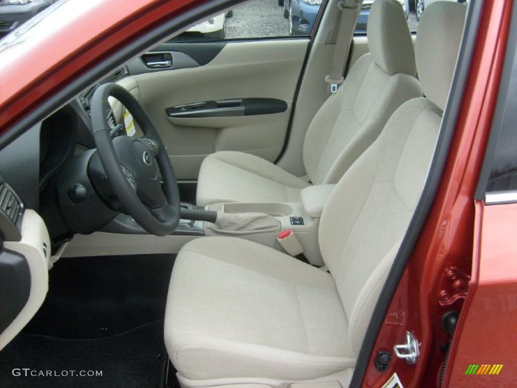 Ivory Interior 2011 Subaru Impreza 2.5i Premium Sedan Photo #47065670