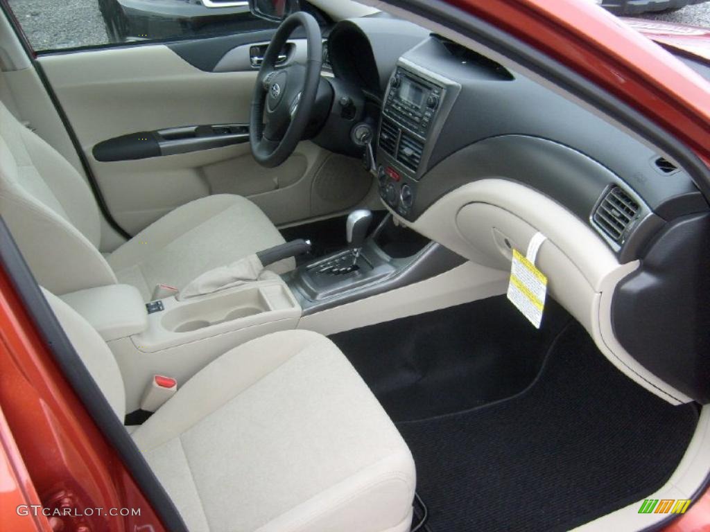 Ivory Interior 2011 Subaru Impreza 2.5i Premium Sedan Photo #47065715