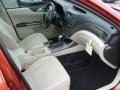 Ivory 2011 Subaru Impreza 2.5i Premium Sedan Interior Color