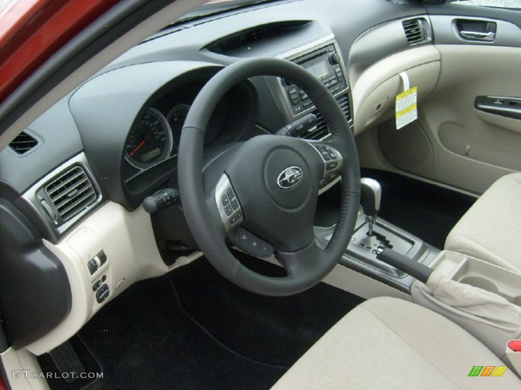Ivory Interior 2011 Subaru Impreza 2.5i Premium Sedan Photo #47065808