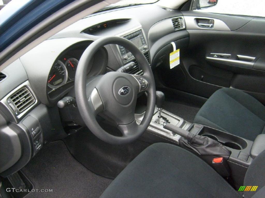 Carbon Black Interior 2011 Subaru Impreza 2.5i Sedan Photo #47066468