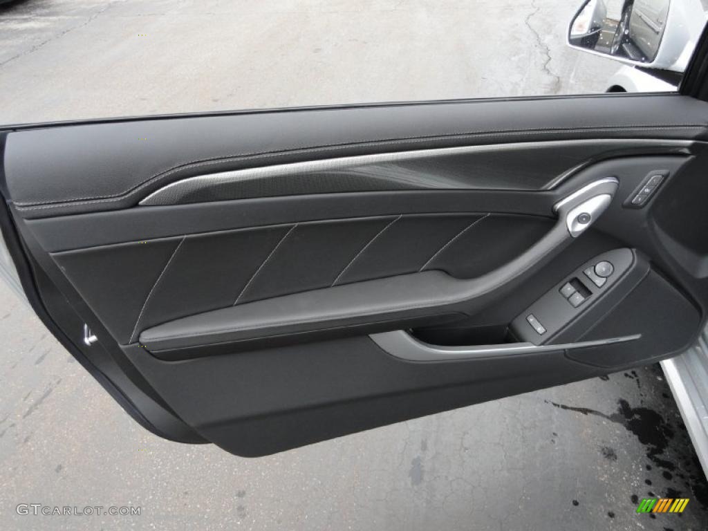 2011 Cadillac CTS Coupe Ebony Door Panel Photo #47066543