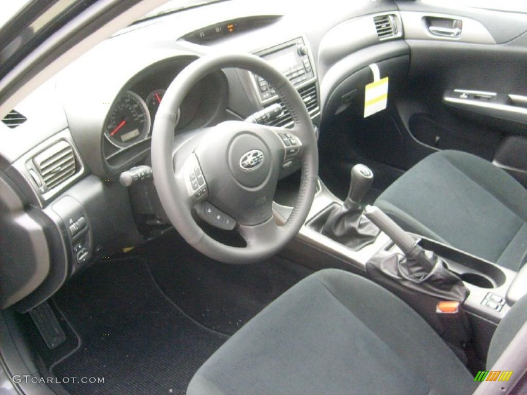 Carbon Black Interior 2011 Subaru Impreza 2.5i Premium Wagon Photo #47066786
