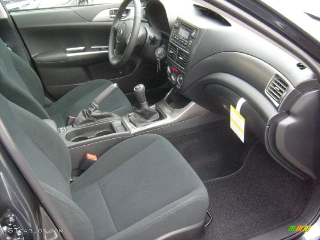 Carbon Black Interior 2011 Subaru Impreza 2.5i Premium Wagon Photo #47066849