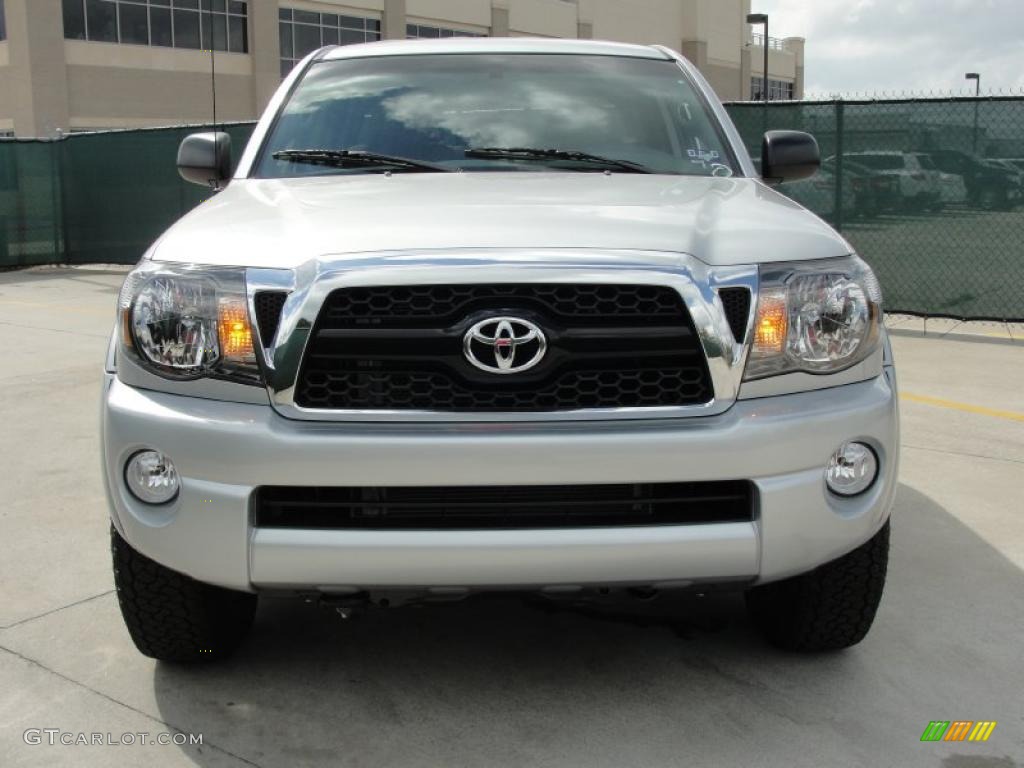 2011 Tacoma V6 TRD PreRunner Double Cab - Silver Streak Mica / Graphite Gray photo #8